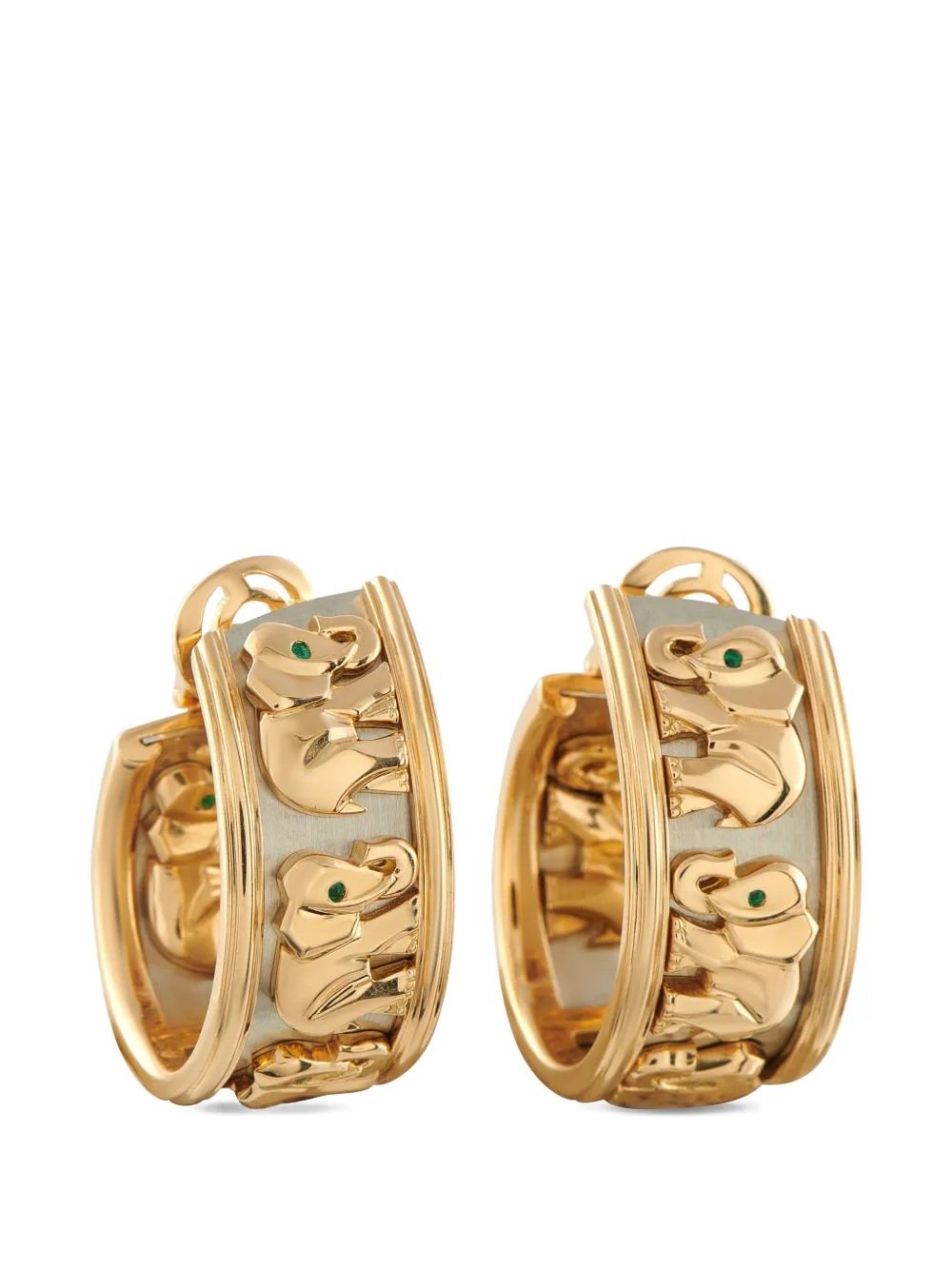 Cartier elephant-motif earrings - Oro