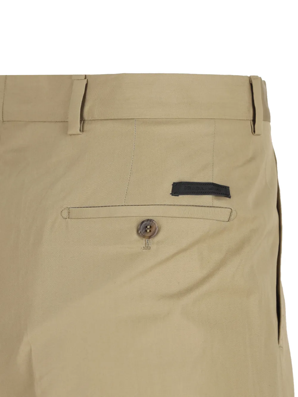  Prada Button Patch Pocket Trousers - Neutrals 