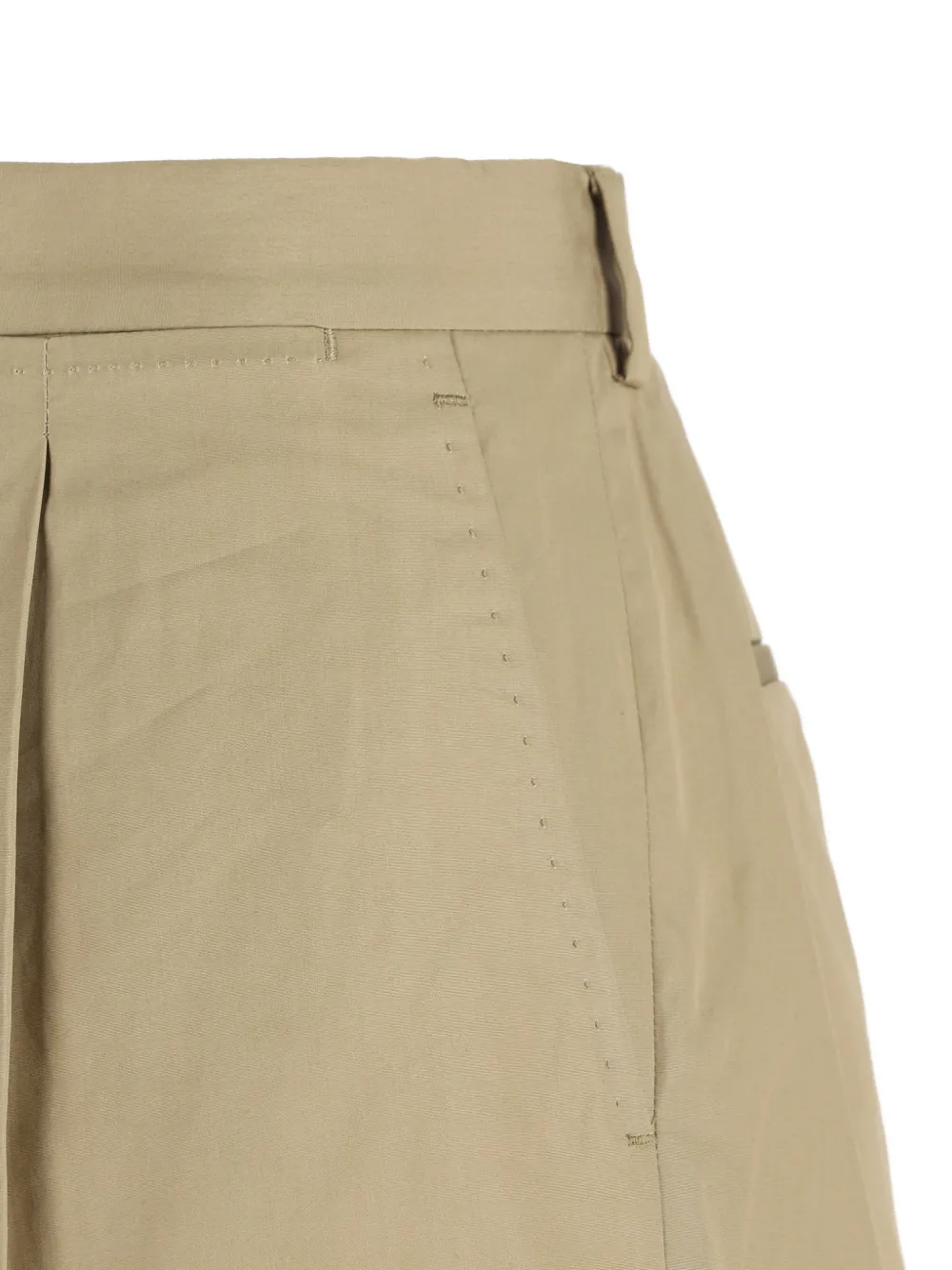Prada Broek met opgestikte zak Beige