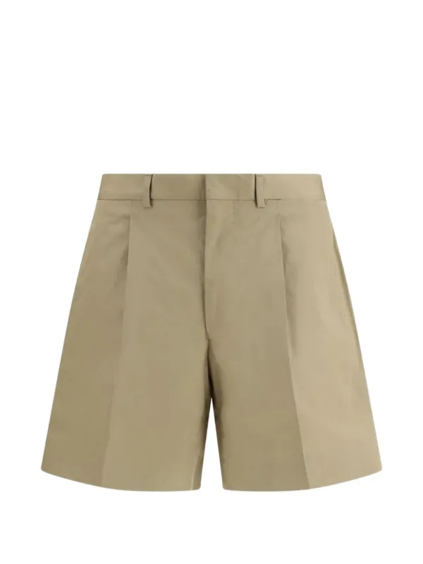 Prada Belt-loops Shorts in Neutrals
