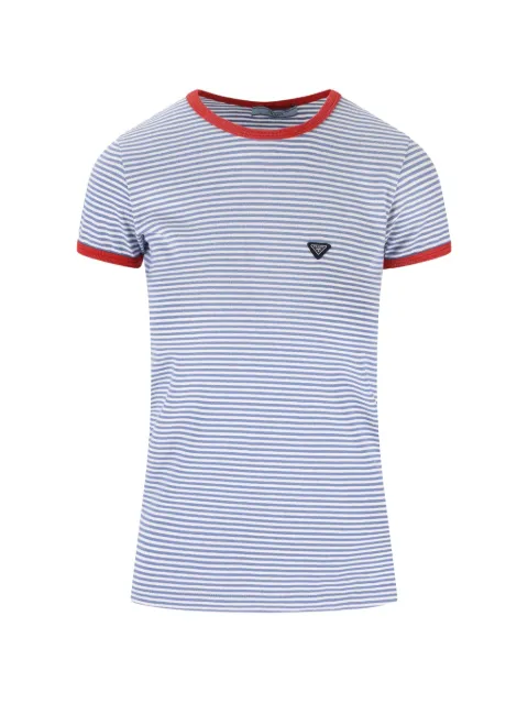 Prada striped cotton top
