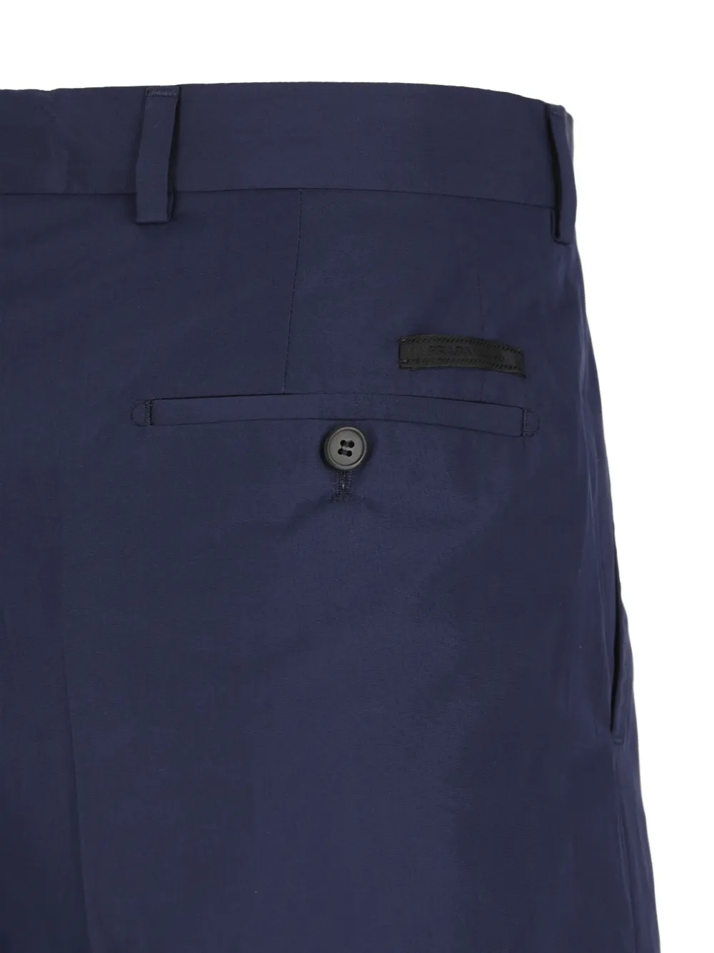 Prada Cropped plooibroek Blauw
