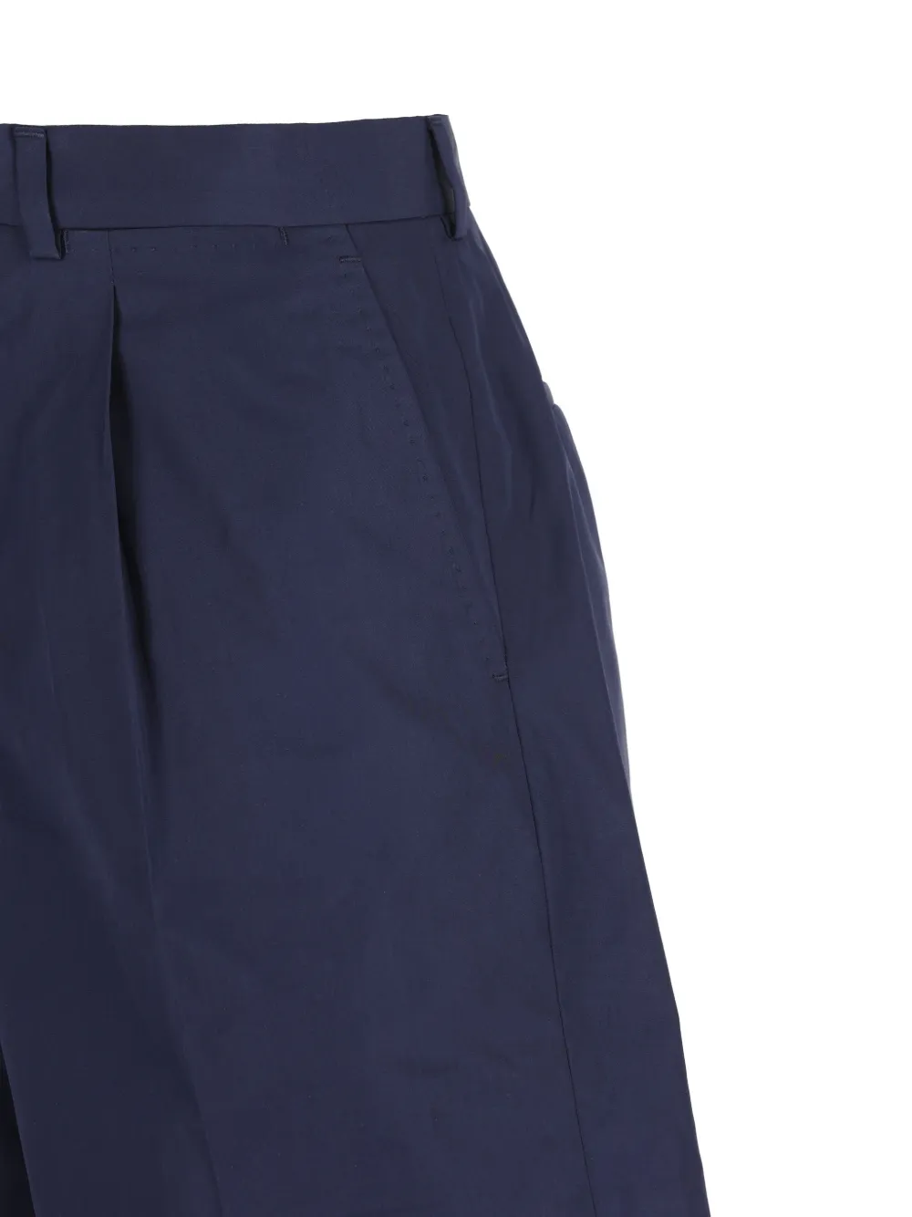 Prada Cropped plooibroek Blauw