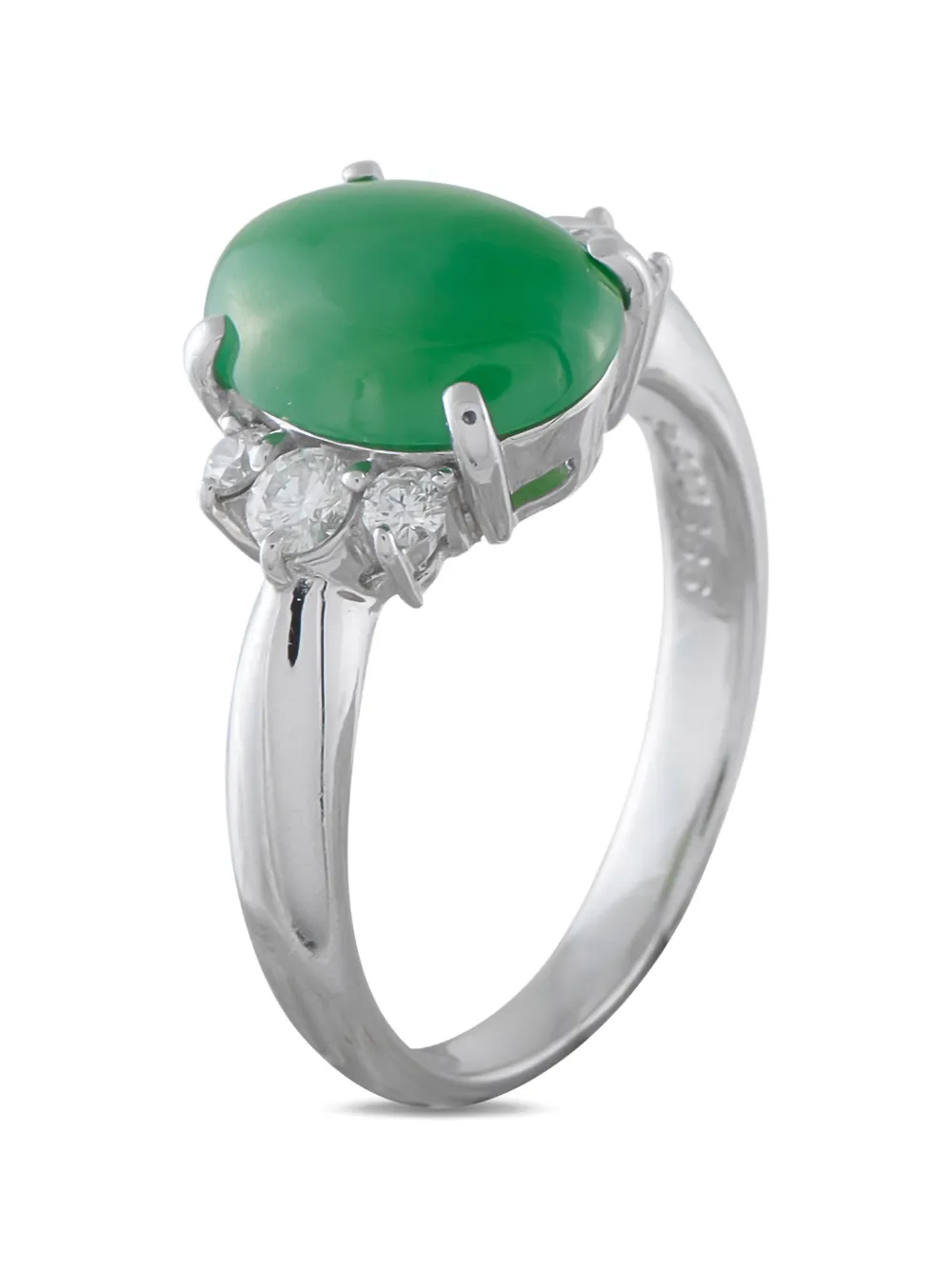 LB Exclusive diamond and jade ring - Argento