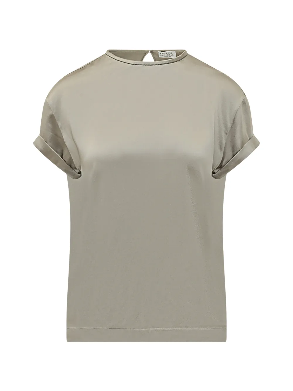 Brunello Cucinelli rolled-sleeve t-shirt - Toni neutri