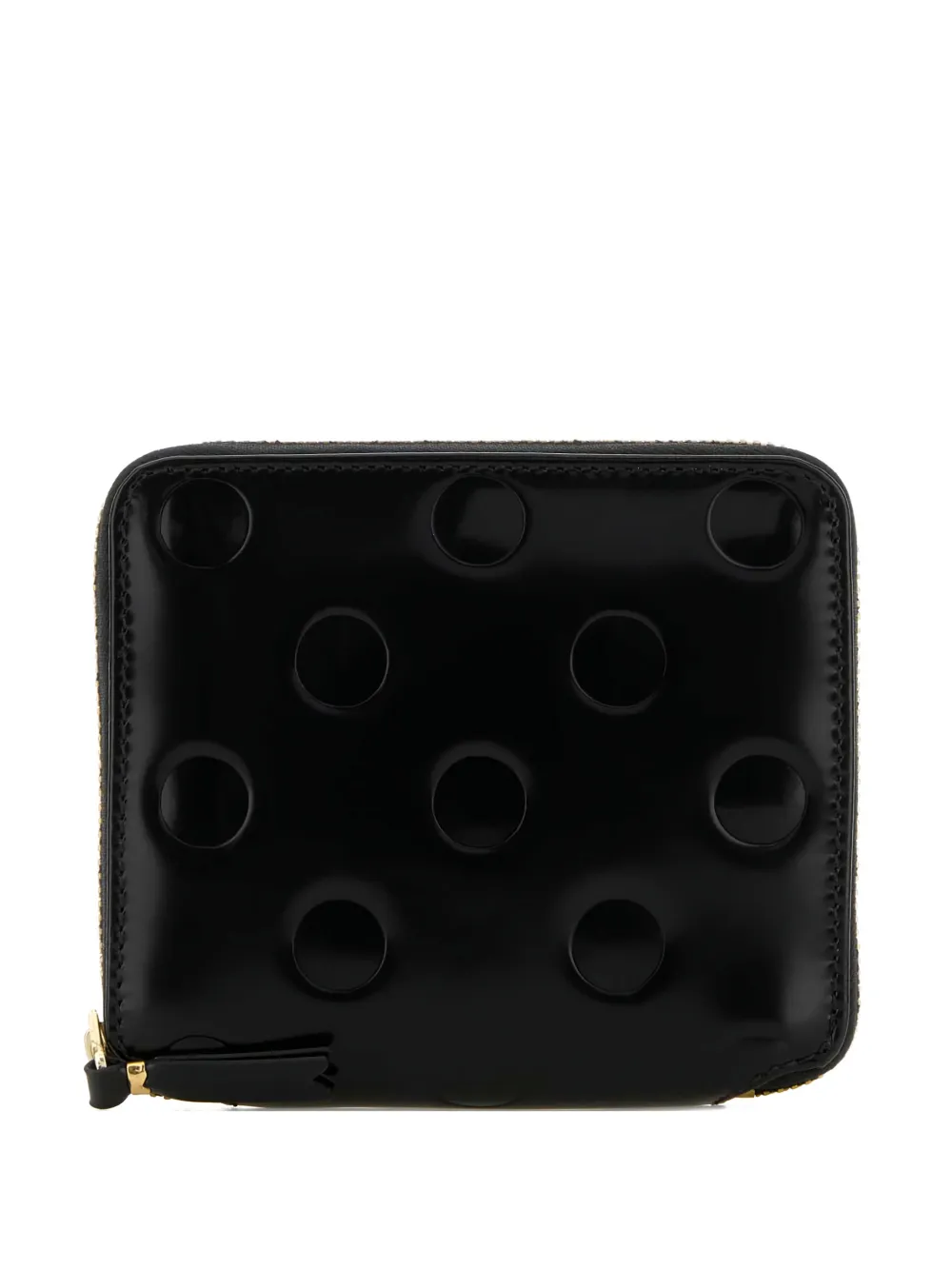 Comme Des Garçons Wallet polka dot leather wallet - Nero