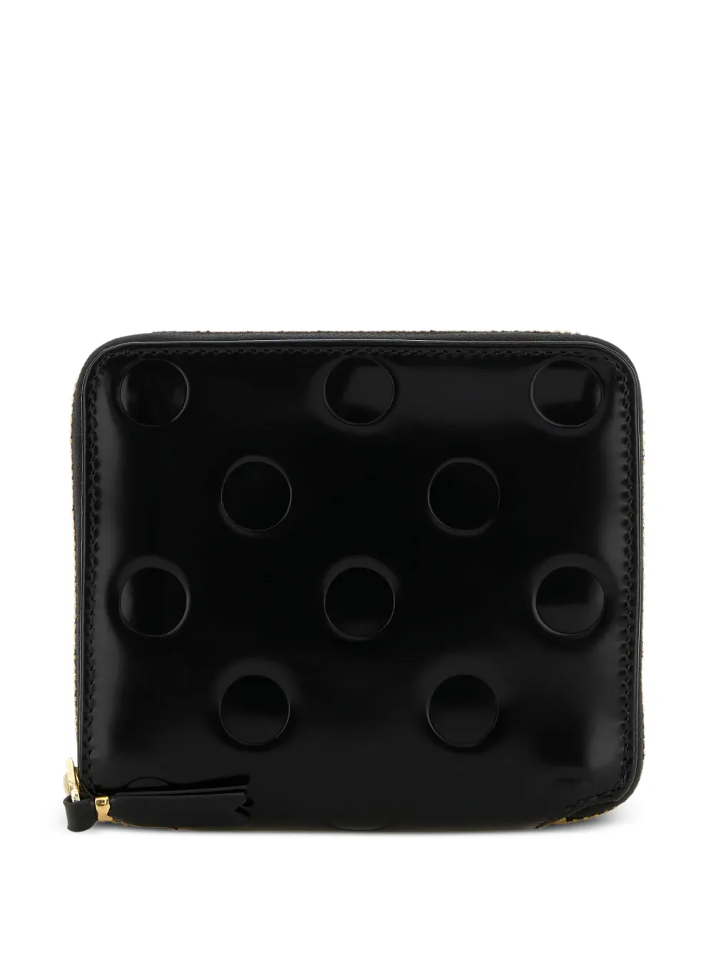 Comme Des Garçons Wallet polka dot leather wallet - Nero