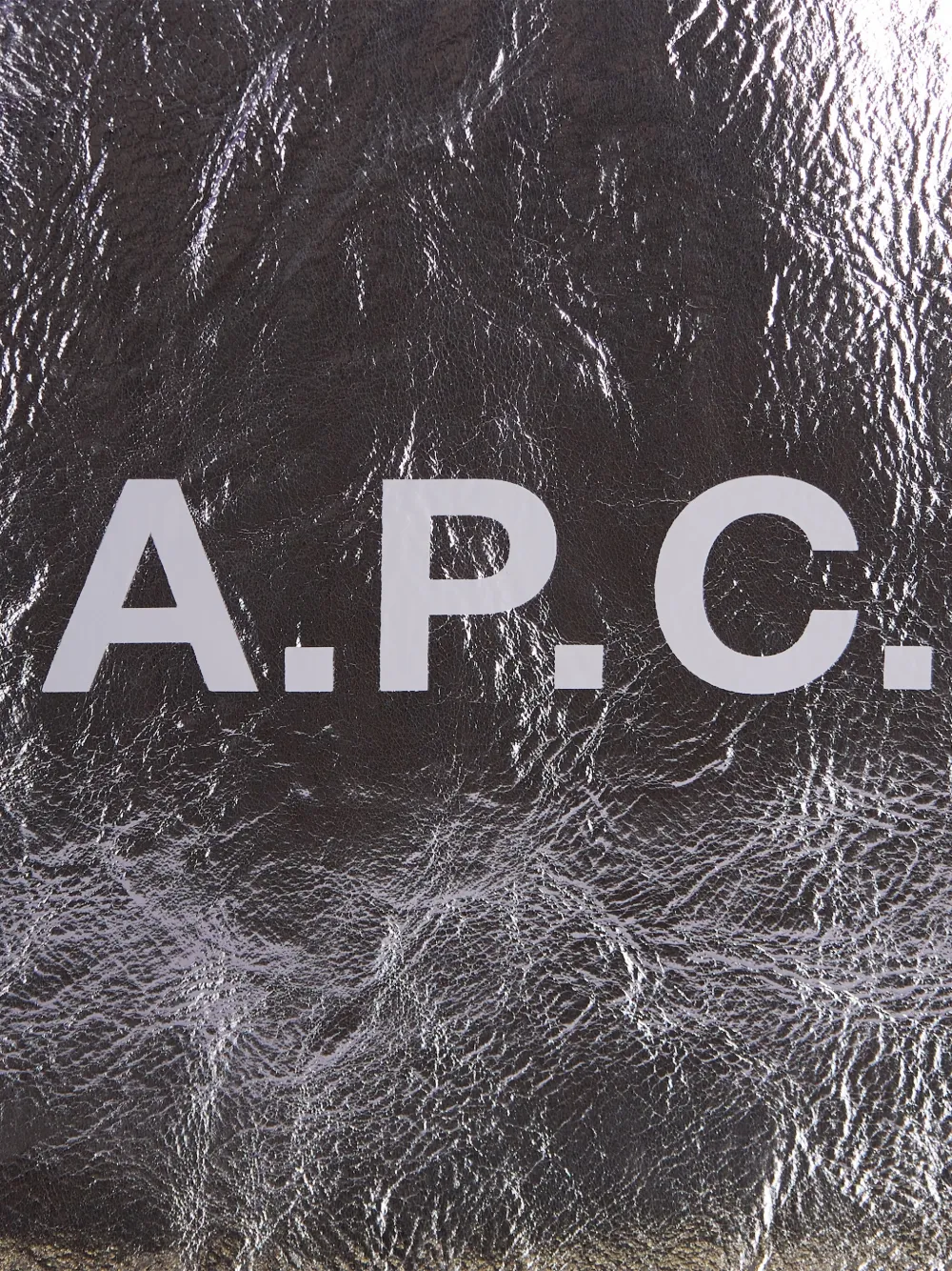  A.p.c. Ninon Lettering Tote Bag - Silver 