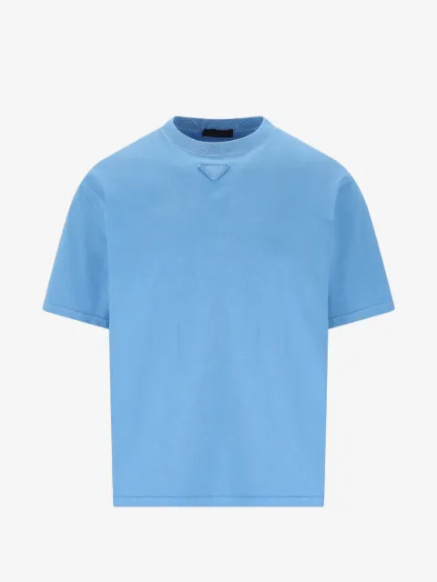 Prada triangle patch T-shirt