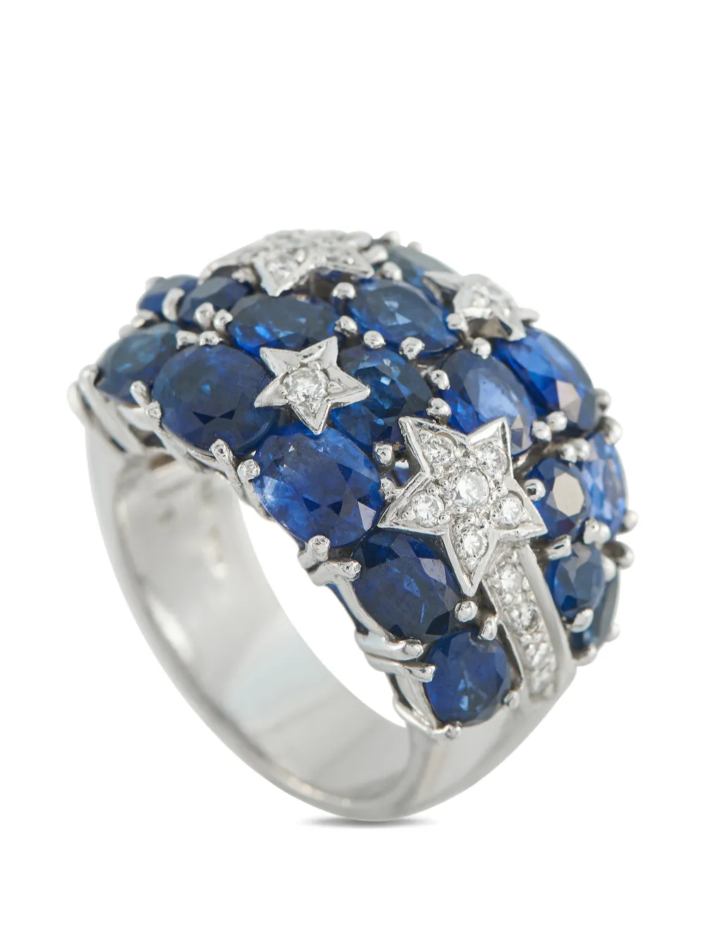 LB Exclusive diamond and sapphire ring - Argento