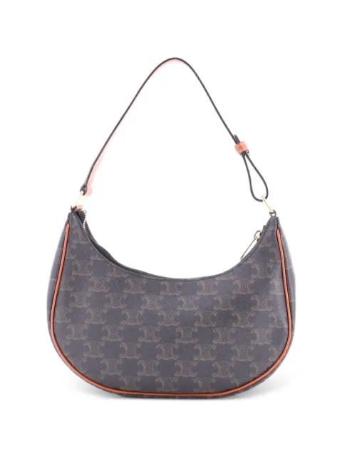 Celine Pre-Owned Ava Bag Triomphe Coated Canvas hobo bag