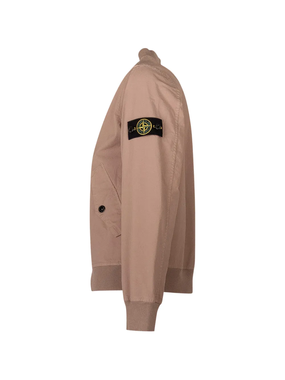  Stone Island Junior Logo-patch Bomber Jacket - Neutrals 
