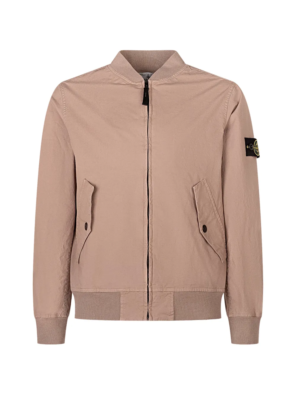 Stone Island Junior logo-patch bomber jacket - Nude