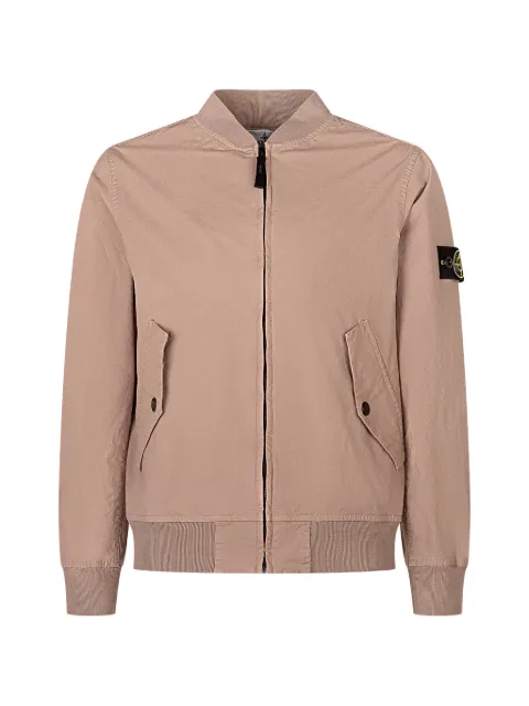 Stone Island Junior logo-patch bomber jacket