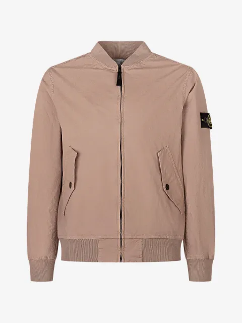 Stone Island Junior Jaqueta bomber com patch de logo