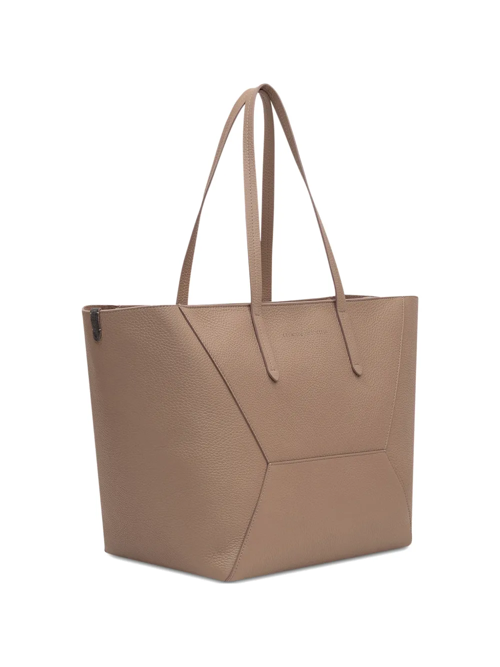 Brunello Cucinelli BC Duo panelled tote bag - Toni neutri