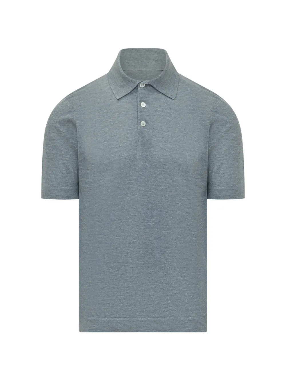 Brunello Cucinelli button polo shirt - Blu