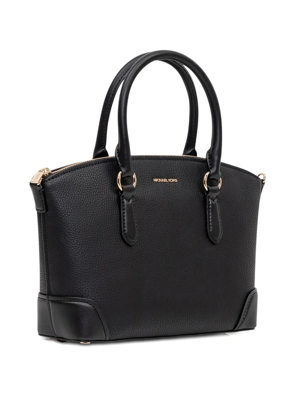 Michael Kors Md Ew Dome leren shopper met logoplakkaat Zwart