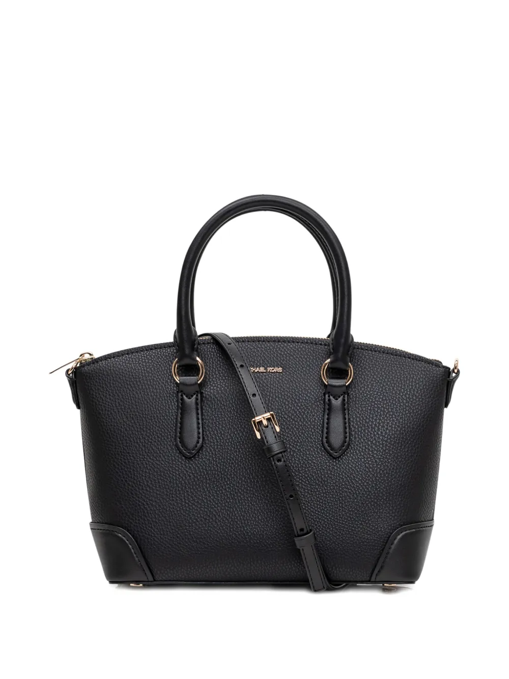 Michael Kors Md Ew Dome leren shopper met logoplakkaat Zwart