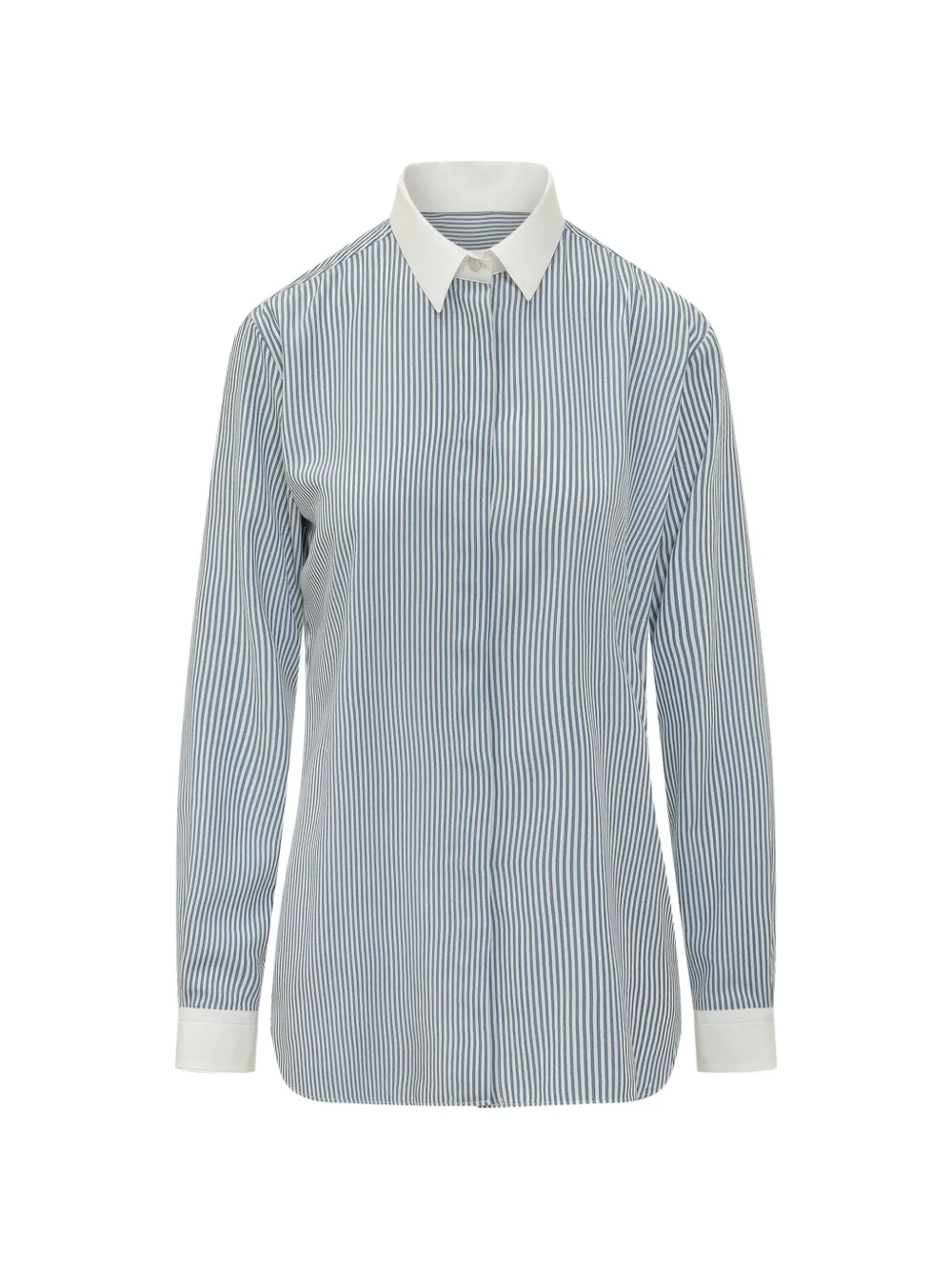 TOM FORD striped silk shirt - Blu