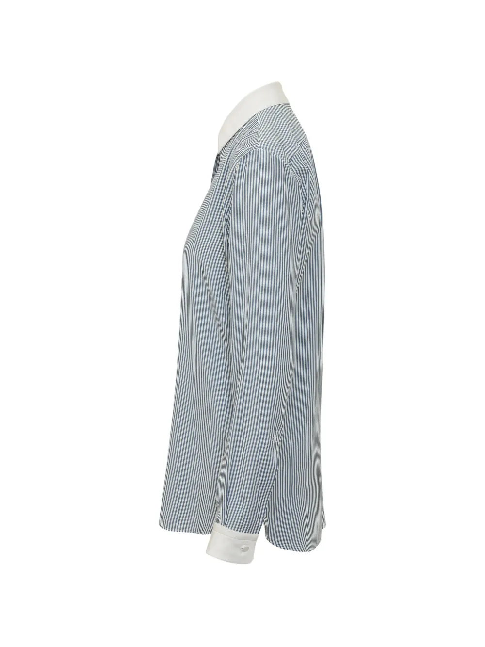  Tom Ford Striped Silk Shirt - Blue 