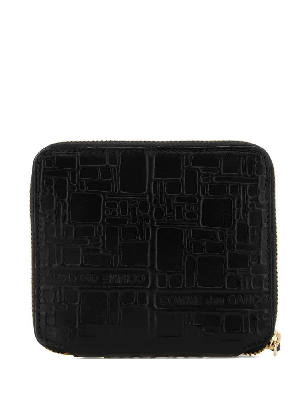 Comme Des Garçons Wallet embossed leather wallet - Nero