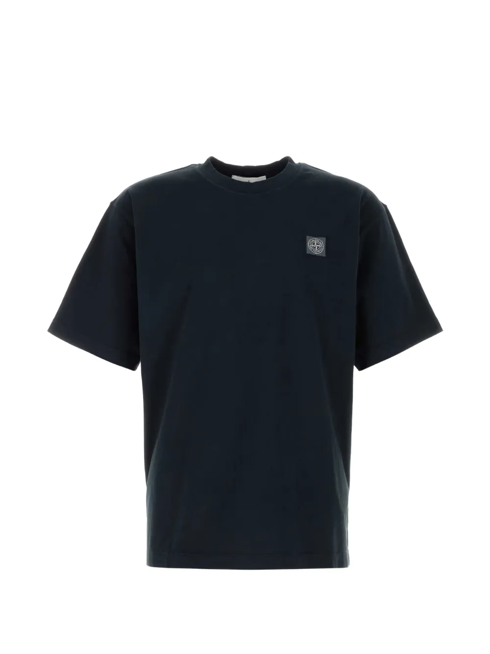 Stone Island logo-patch T-shirt - Blu