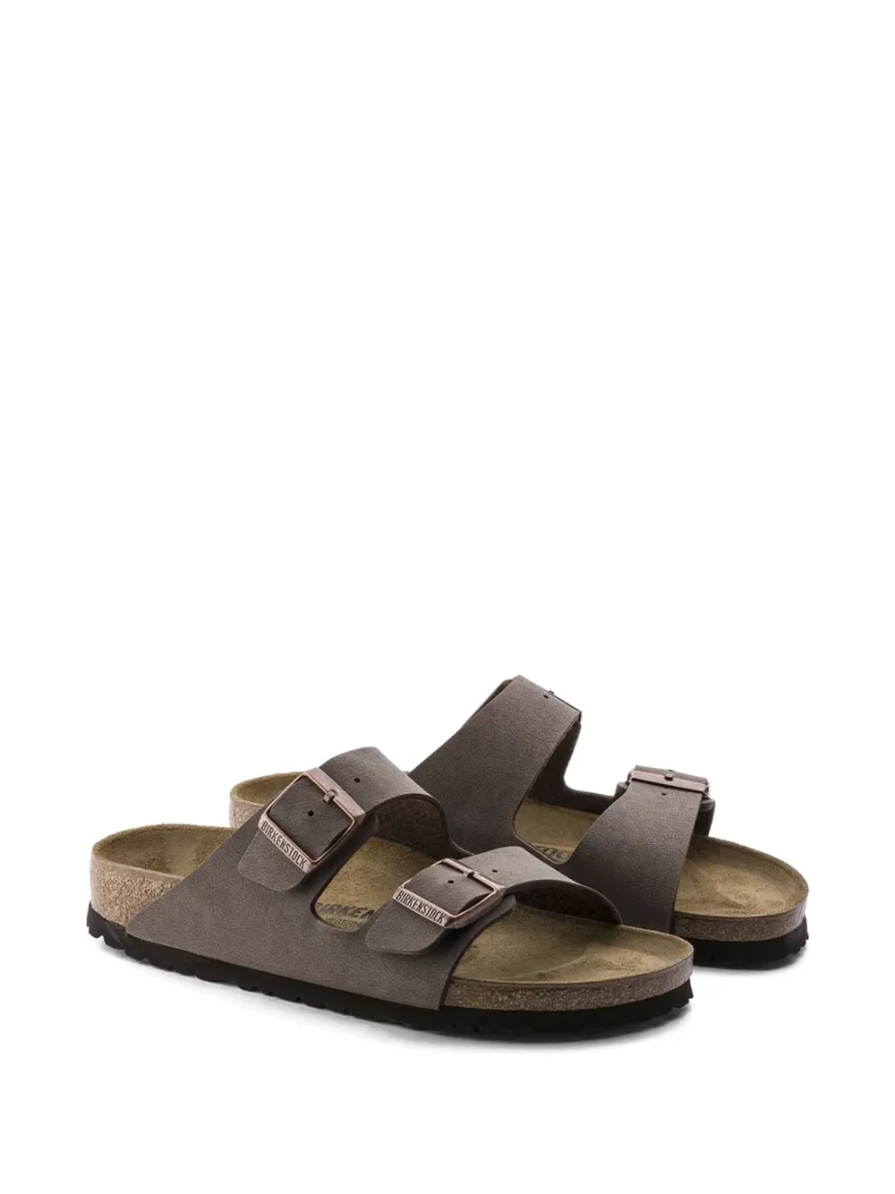 Birkenstock Arizona sandalen met gespbandje Grijs