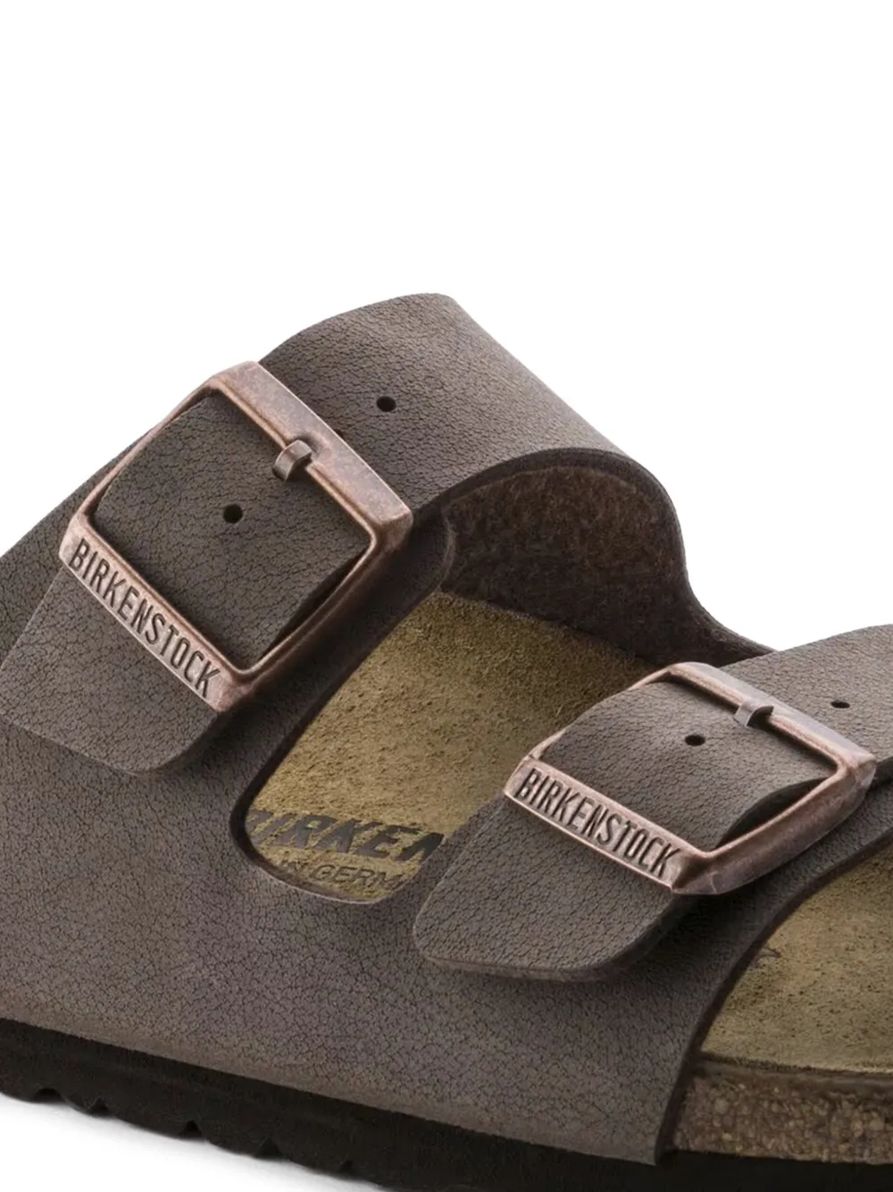 Birkenstock Arizona sandalen met gespbandje Grijs