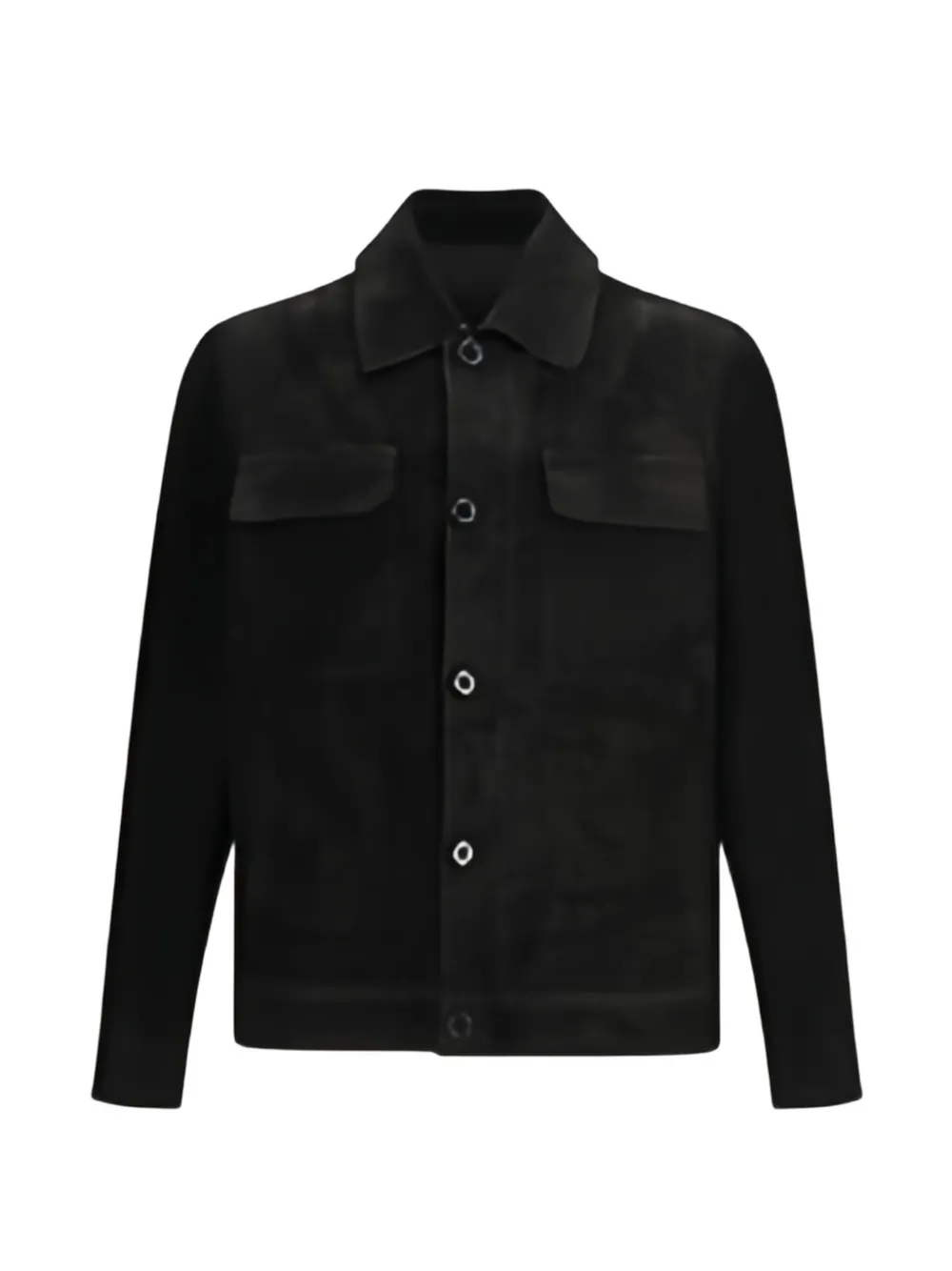 Salvatore Santoro button-up leather jacket - Nero