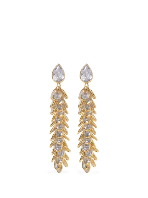 FREYA ROSE aretes largos con cristales