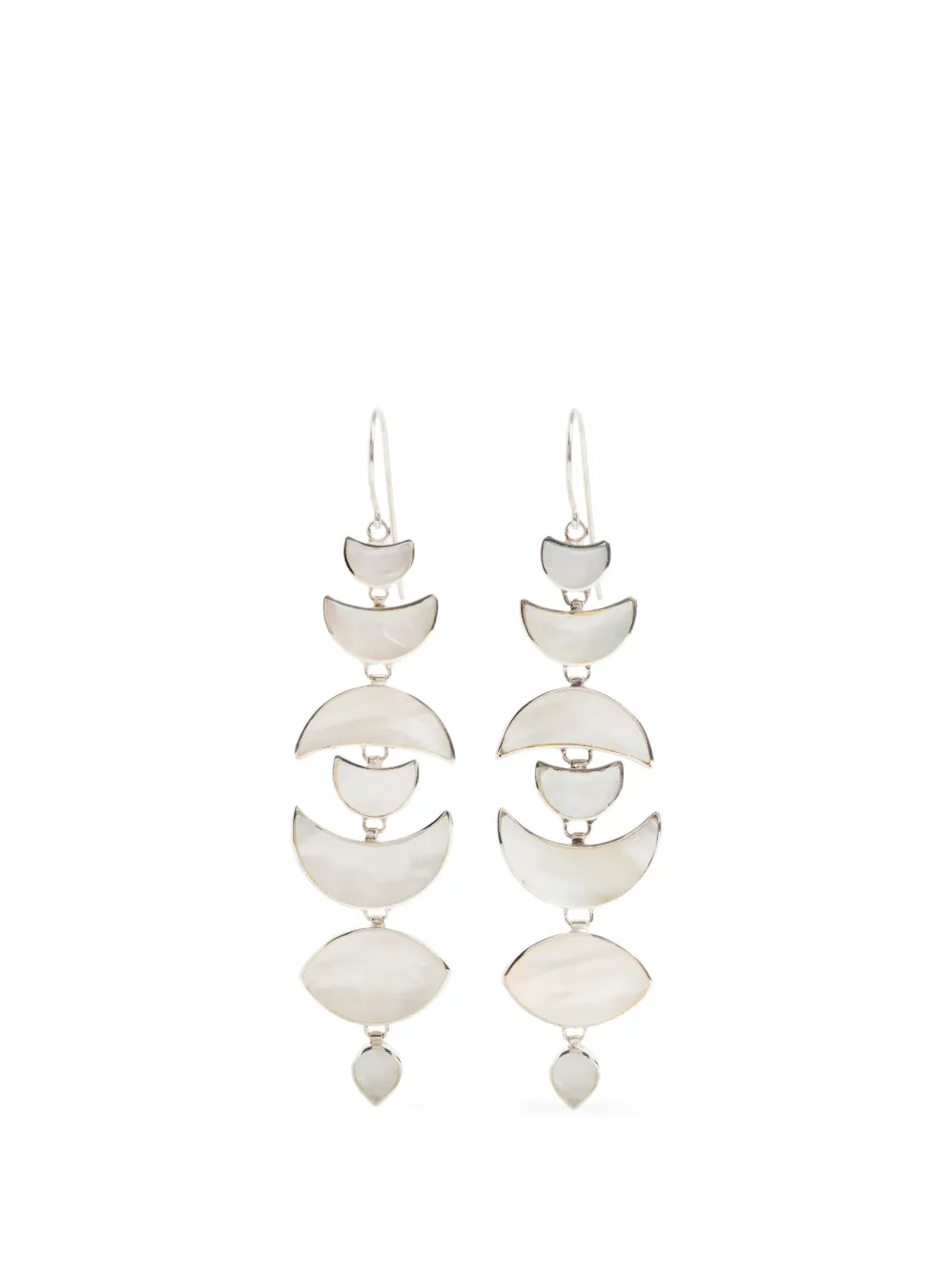 FREYA ROSE Warrioress moon-design earrings - Silver
