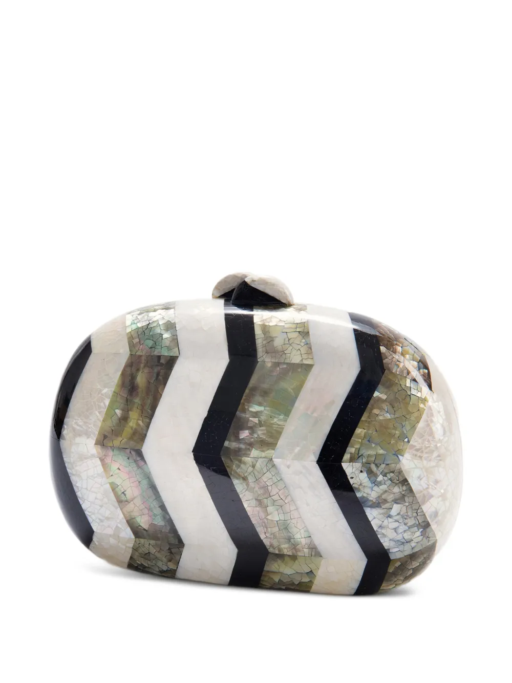 FREYA ROSE Calypso clutch met chevron streep Wit