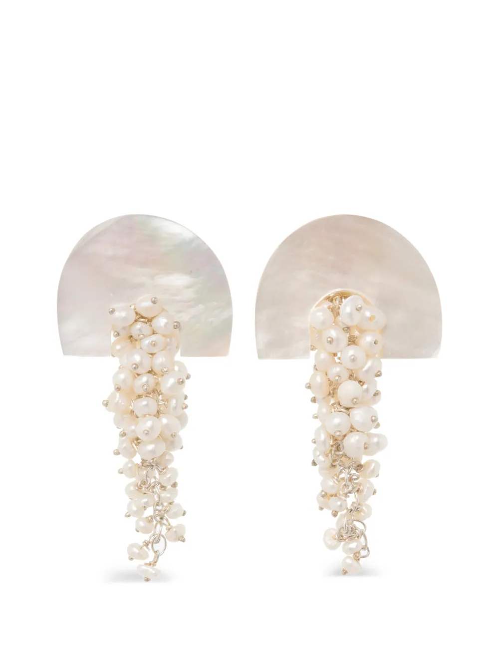FREYA ROSE Hakuro midi pearl earrings - White