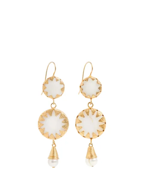 FREYA ROSE aretes Warrioress Medallion