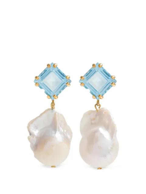 FREYA ROSE aretes Baroque con topacio