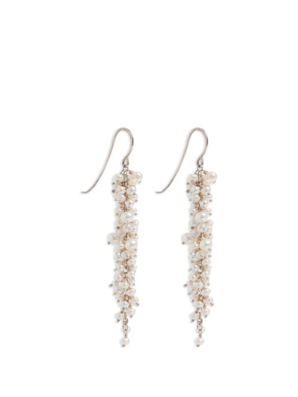 FREYA ROSE pearl drops earrings - Silver