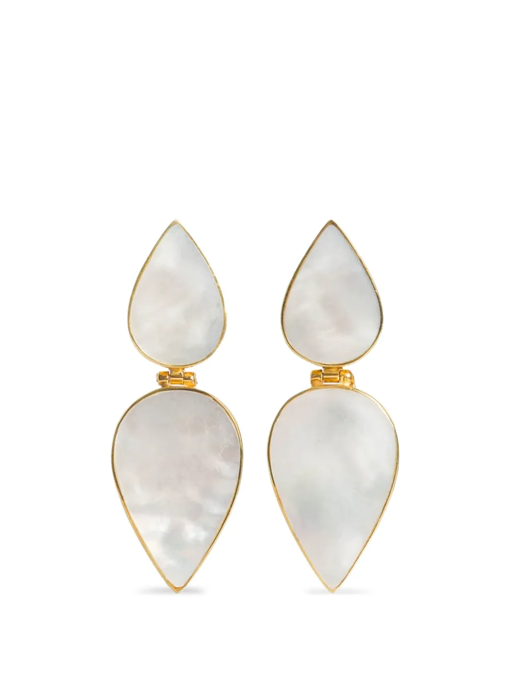 FREYA ROSE mother pearl drop earrings - Gold