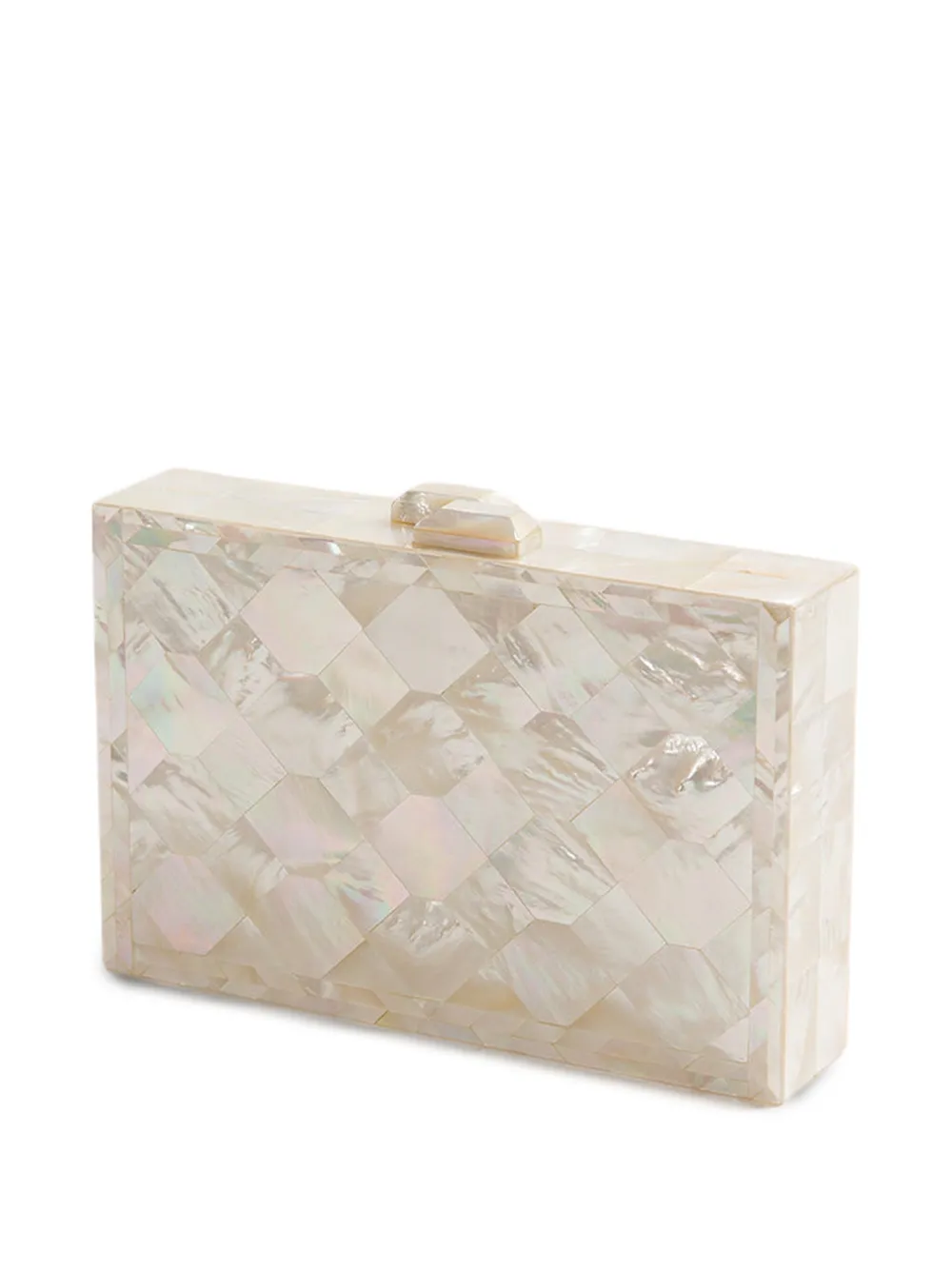 FREYA ROSE Athena clutch met parelmoer Beige