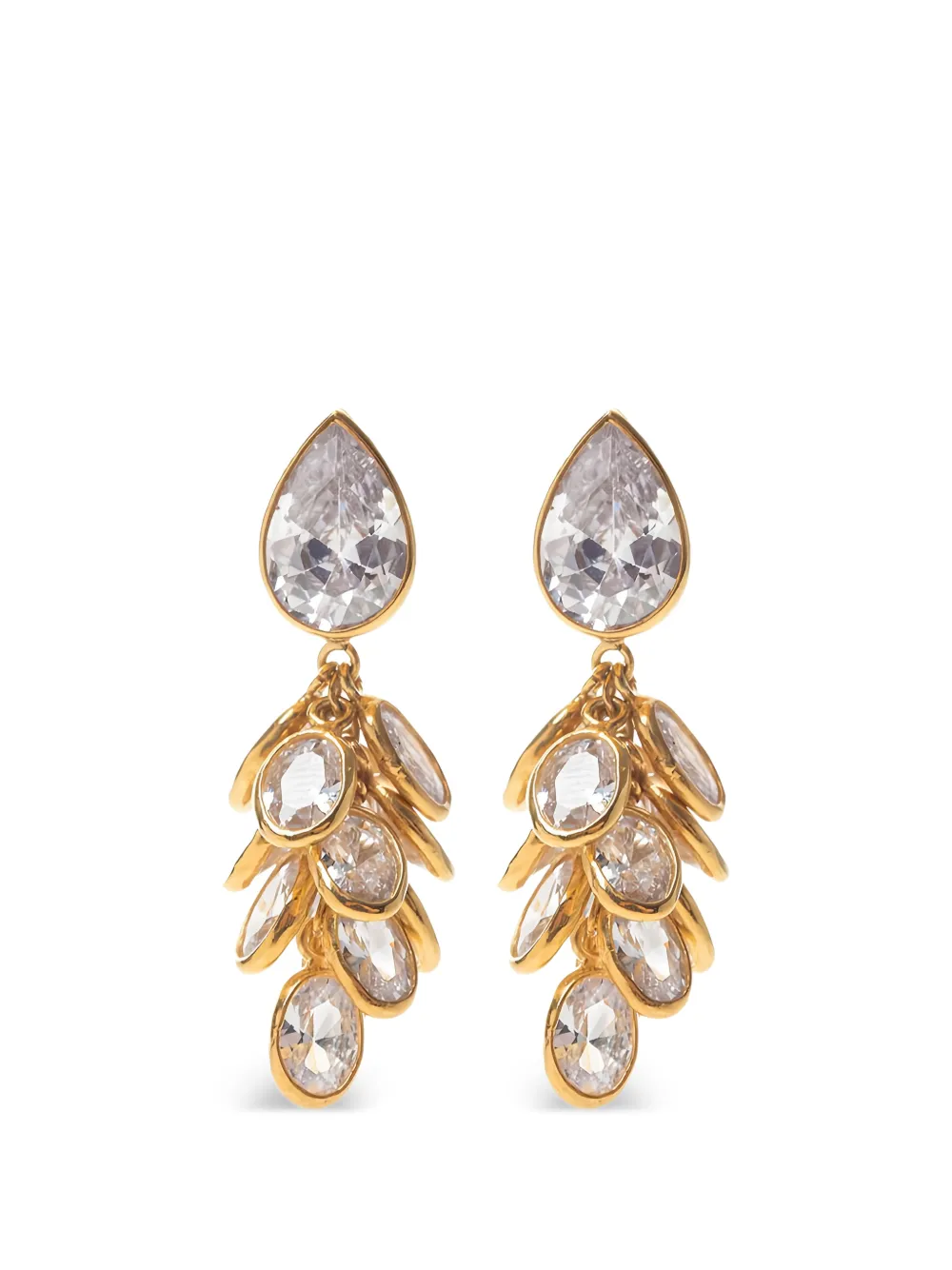 FREYA ROSE crystal petite drops earrings - Gold