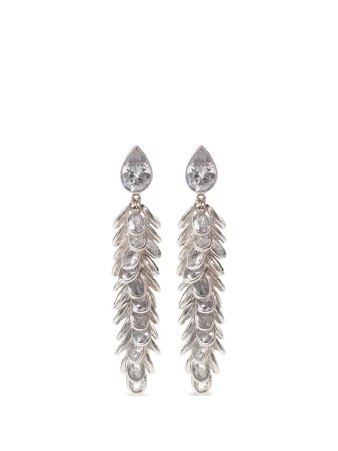 FREYA ROSE aretes largos con cristales