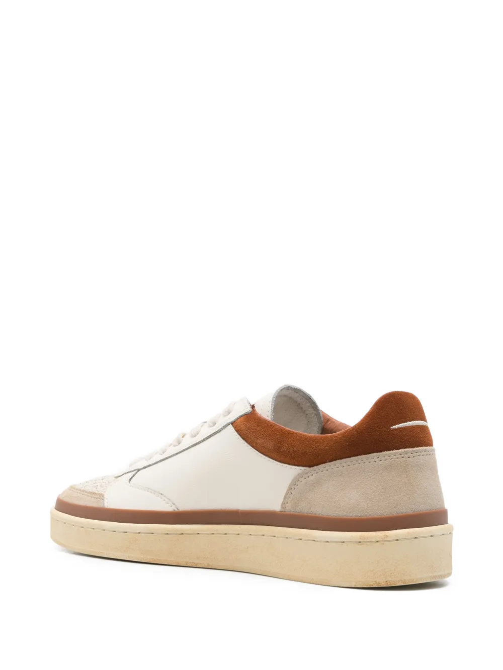 GHŌUD suede-panel sneakers Wit