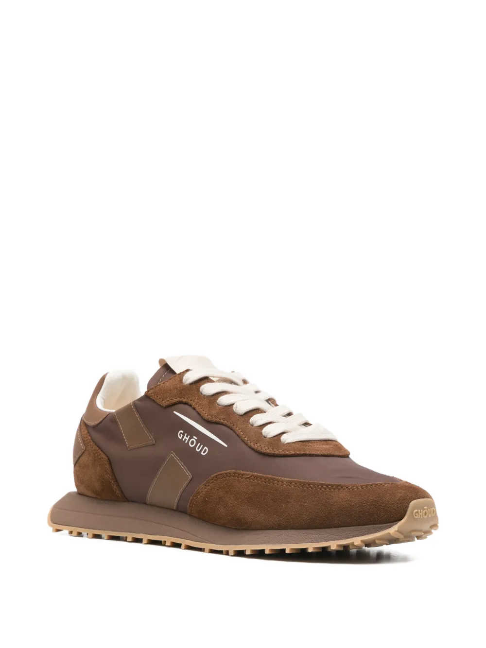 GHŌUD Sneakers met suède vlakken Bruin