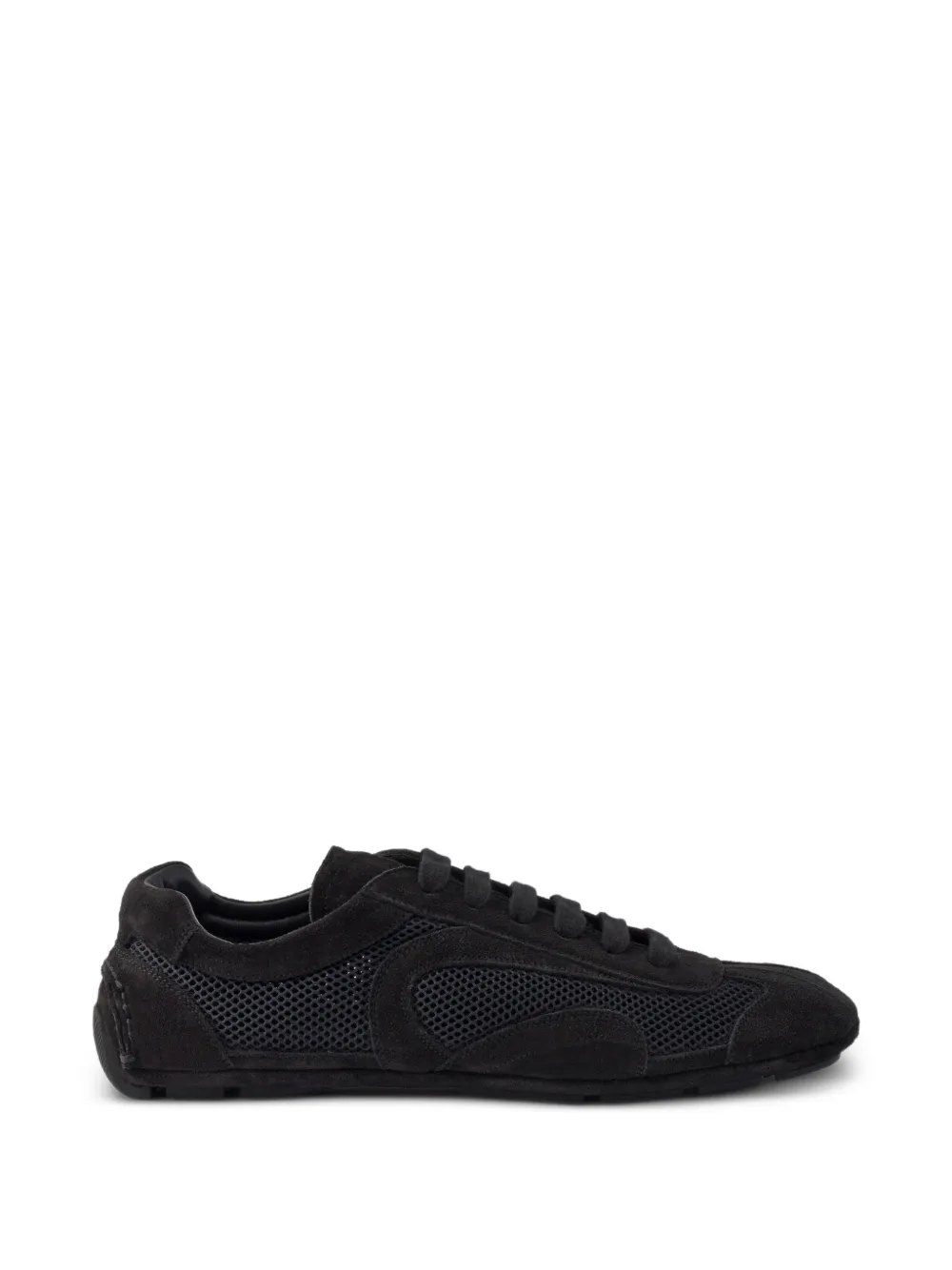 Prada Montecarlo Re-Edition 2005 suede and mesh sneakers - Nero