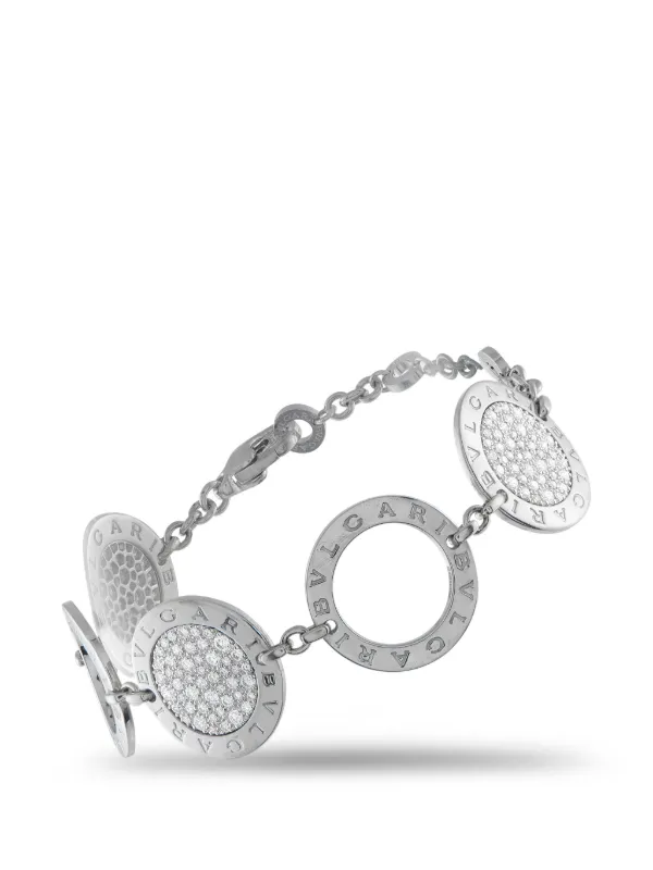 Bvlgari Pre-owned Diamond Bracelet in Silver