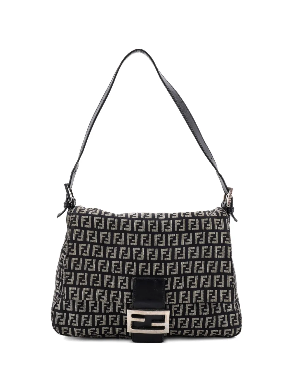 Fendi Pre-Owned Mama Forever Bag Zucchino Canvas shoulder bag - Schwarz