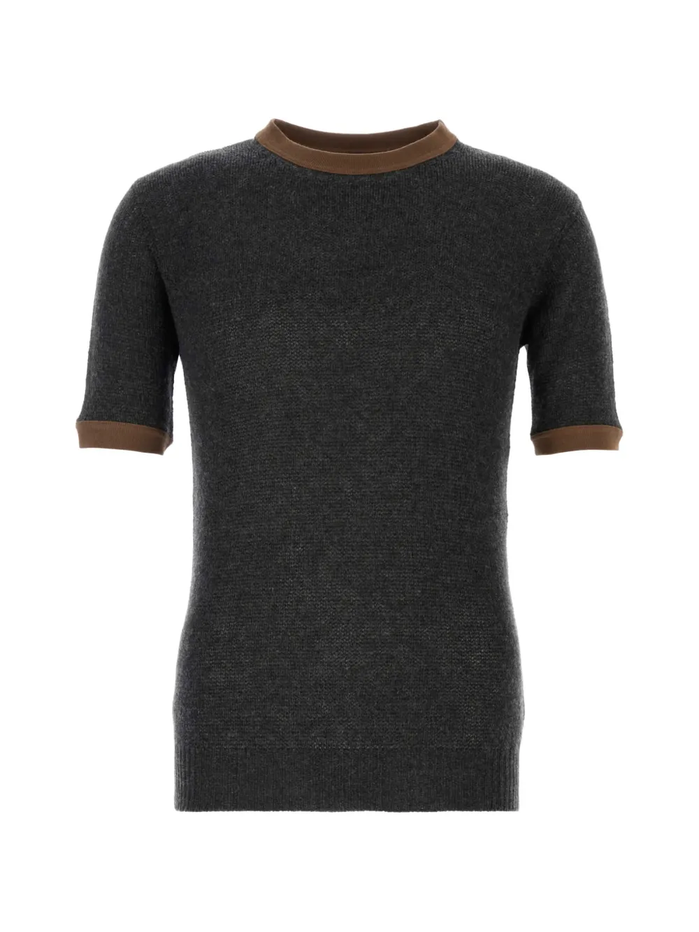 Prada short-sleeved knitted T-shirt - Grau