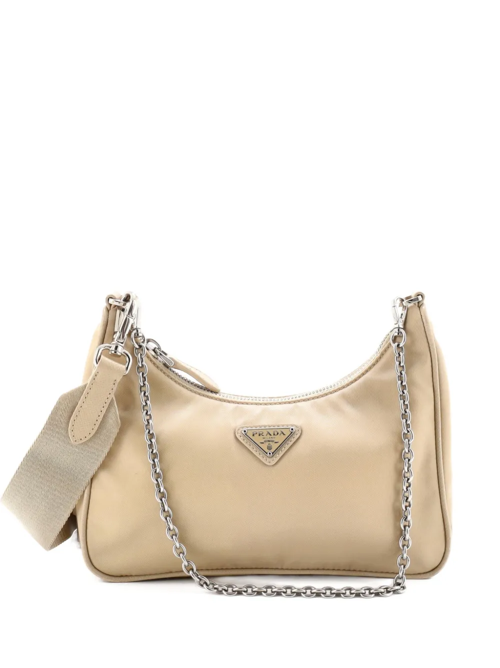 Prada Pre-Owned Re-Edition 2005 Shoulder Bag Tessuto Small crossbody bag - Toni neutri