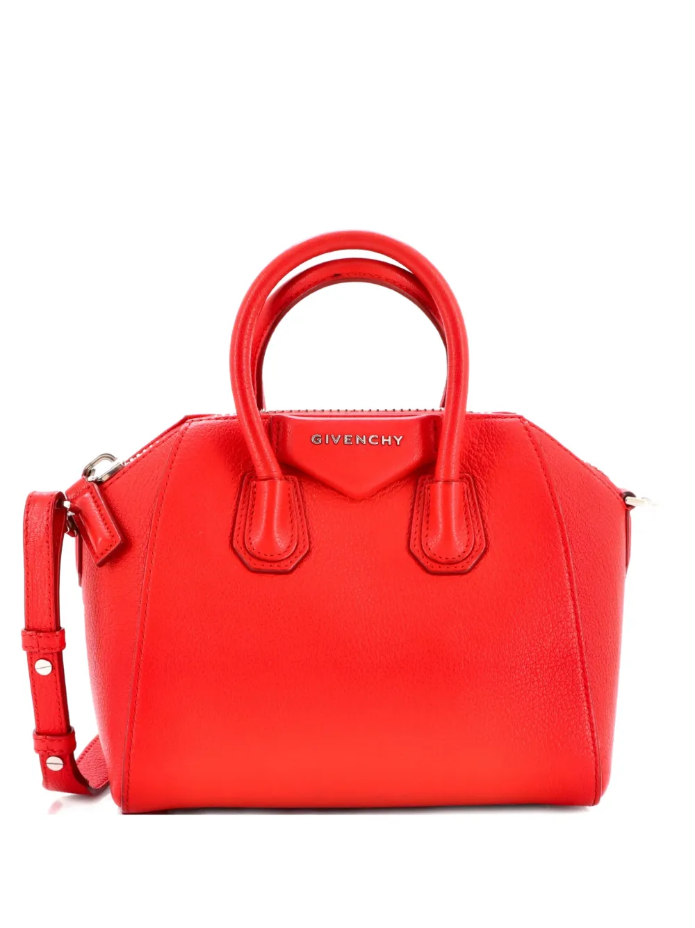 Givenchy Pre-Owned Antigona Bag Leather Mini crossbody bag - Rosso