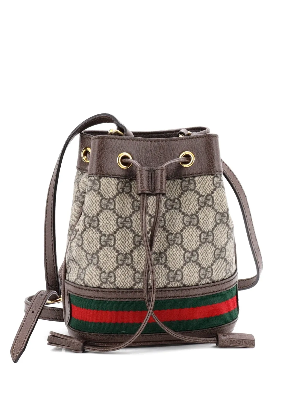 Gucci Pre-Owned Ophidia GG Coated Canvas Mini bucket bag - Marrone